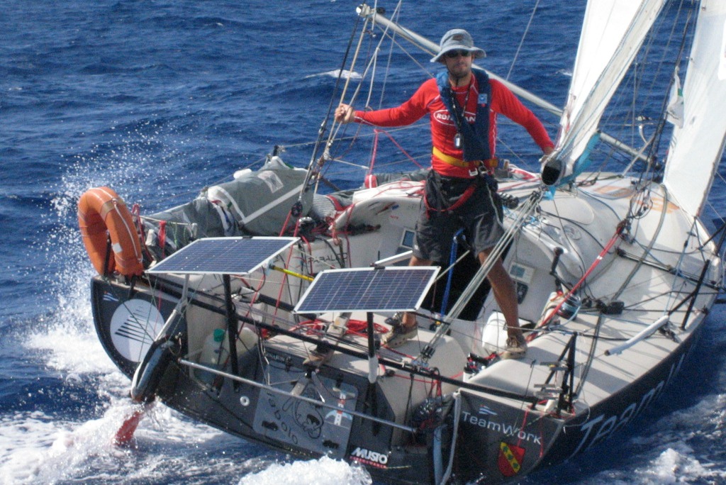 En pleine transatlantique… Hervé le loup de mer